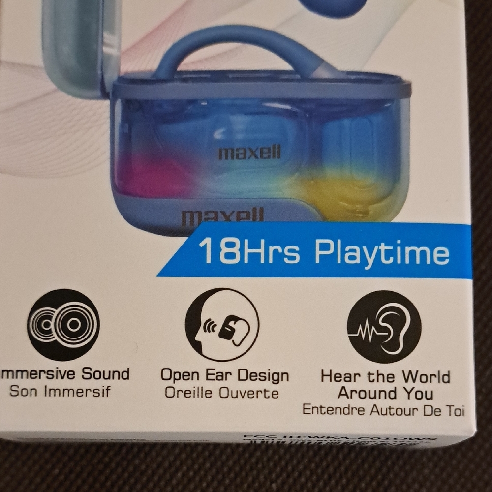 Maxell Blue Open Wireless Earhooks - Picture 8 of 11